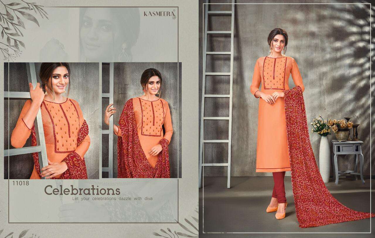 Kasmeera Kesari With Inner Dress Material Catalog