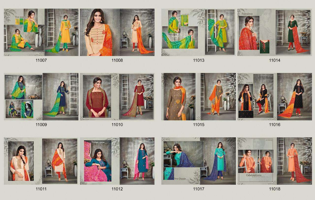 Kasmeera Kesari With Inner Dress Material Catalog