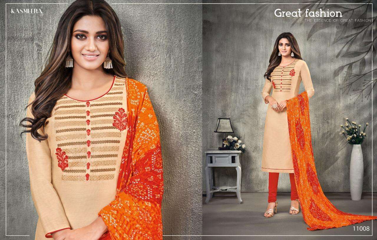 Kasmeera Kesari With Inner Dress Material Catalog