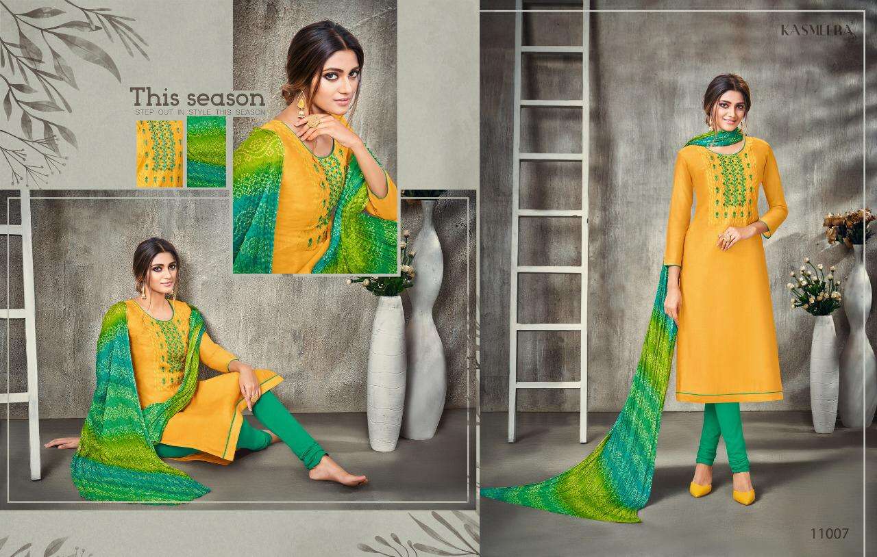 Kasmeera Kesari With Inner Dress Material Catalog