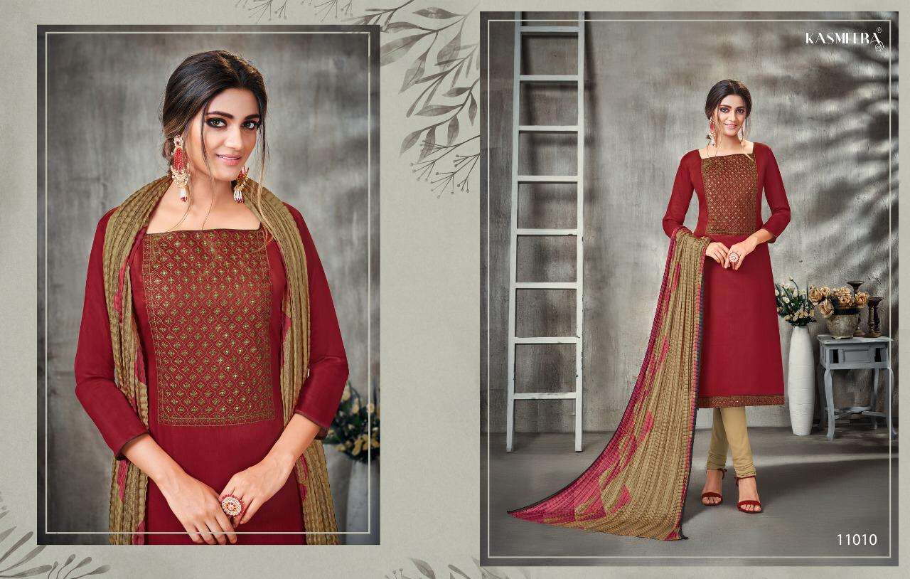 Kasmeera Kesari With Inner Dress Material Catalog