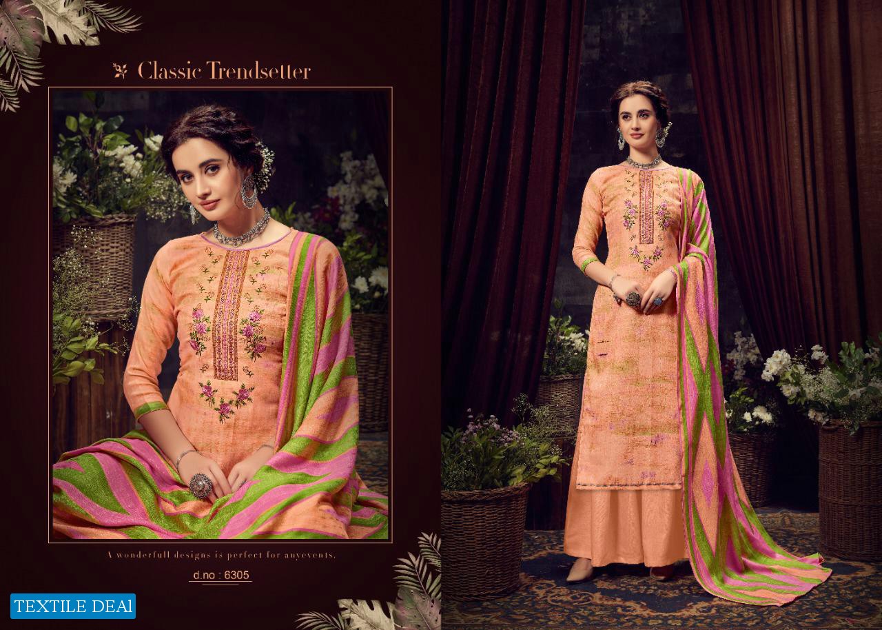 Kesar Noor Wholesale Pashmina Work Dress Material