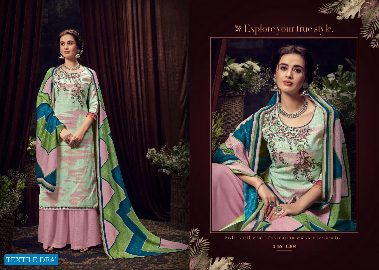 Kesar Noor Wholesale Pashmina Work Dress Material