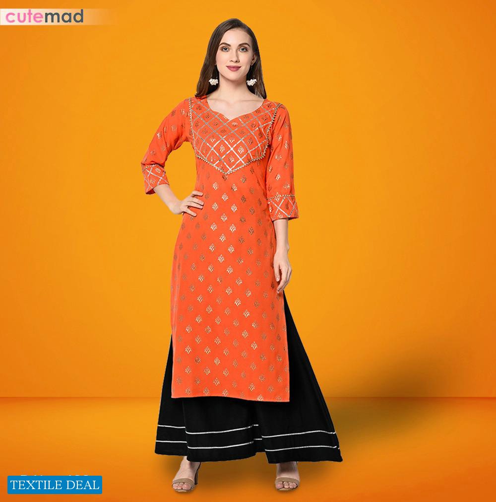 Kesari Exports Cutemade Vol-4 Wholesale Designer Kurti With Plazzo