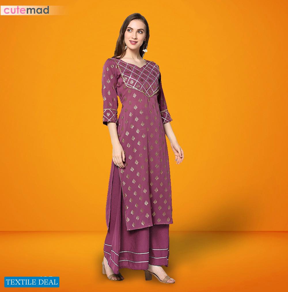 Kesari Exports Cutemade Vol-4 Wholesale Designer Kurti With Plazzo