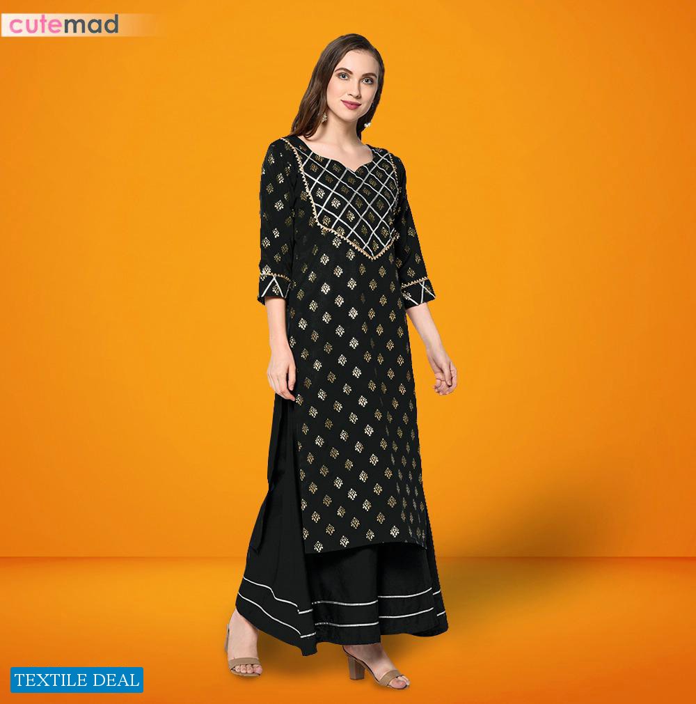 Kesari Exports Cutemade Vol-4 Wholesale Designer Kurti With Plazzo