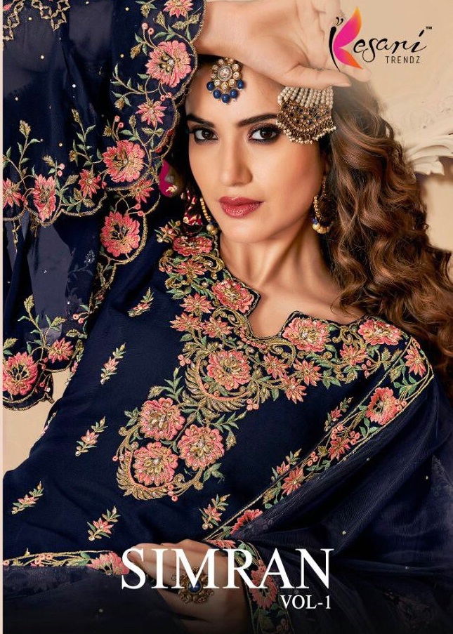 Kesari Simran Vol-1 Wholesale Long Straight Salwar Kameez