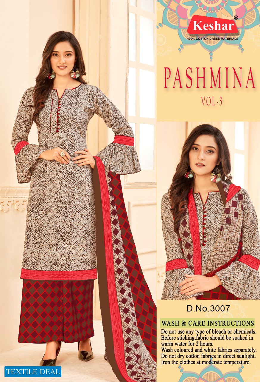 Keshar Pashmina Vol-3 Ladies Wear Wholesale online Shopping