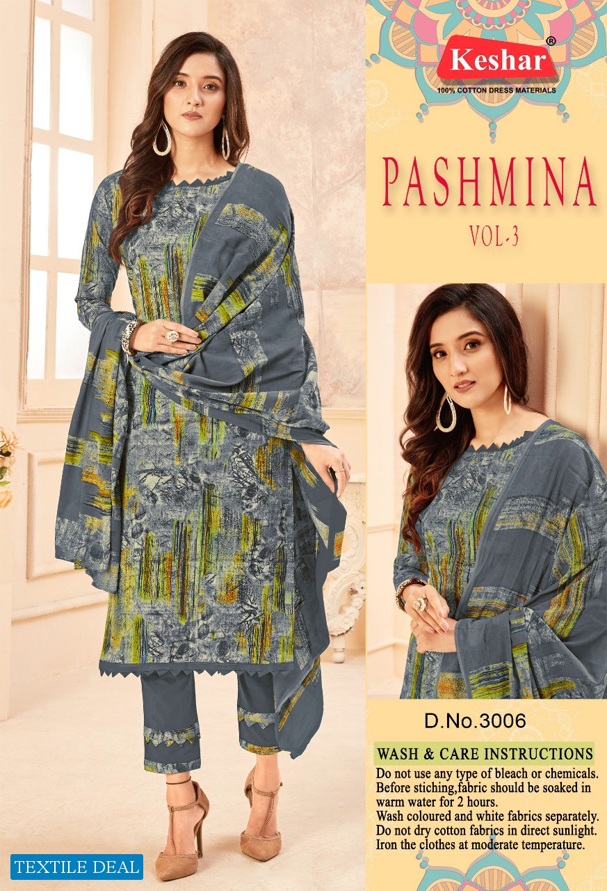 Keshar Pashmina Vol-3 Ladies Wear Wholesale online Shopping