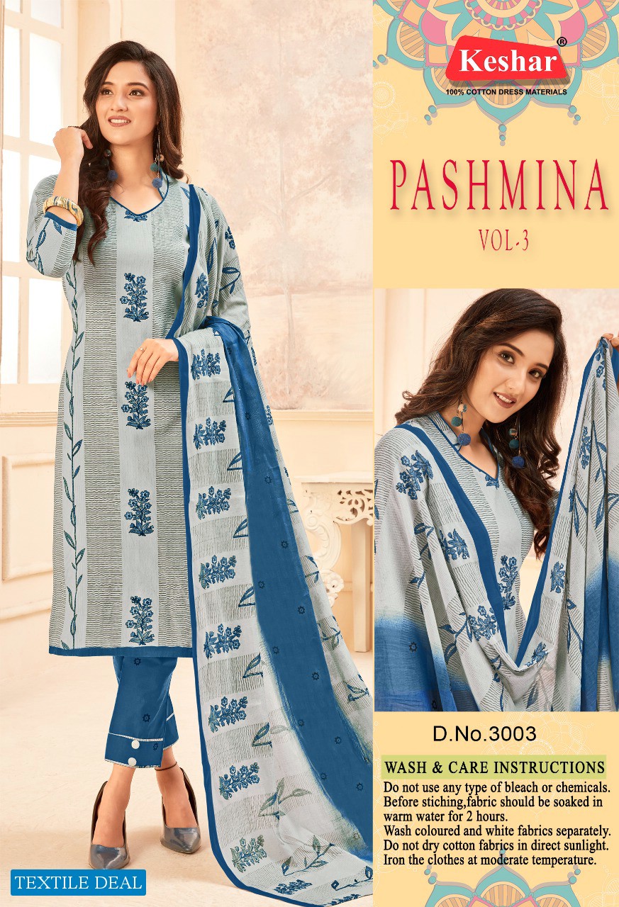 Keshar Pashmina Vol-3 Ladies Wear Wholesale online Shopping