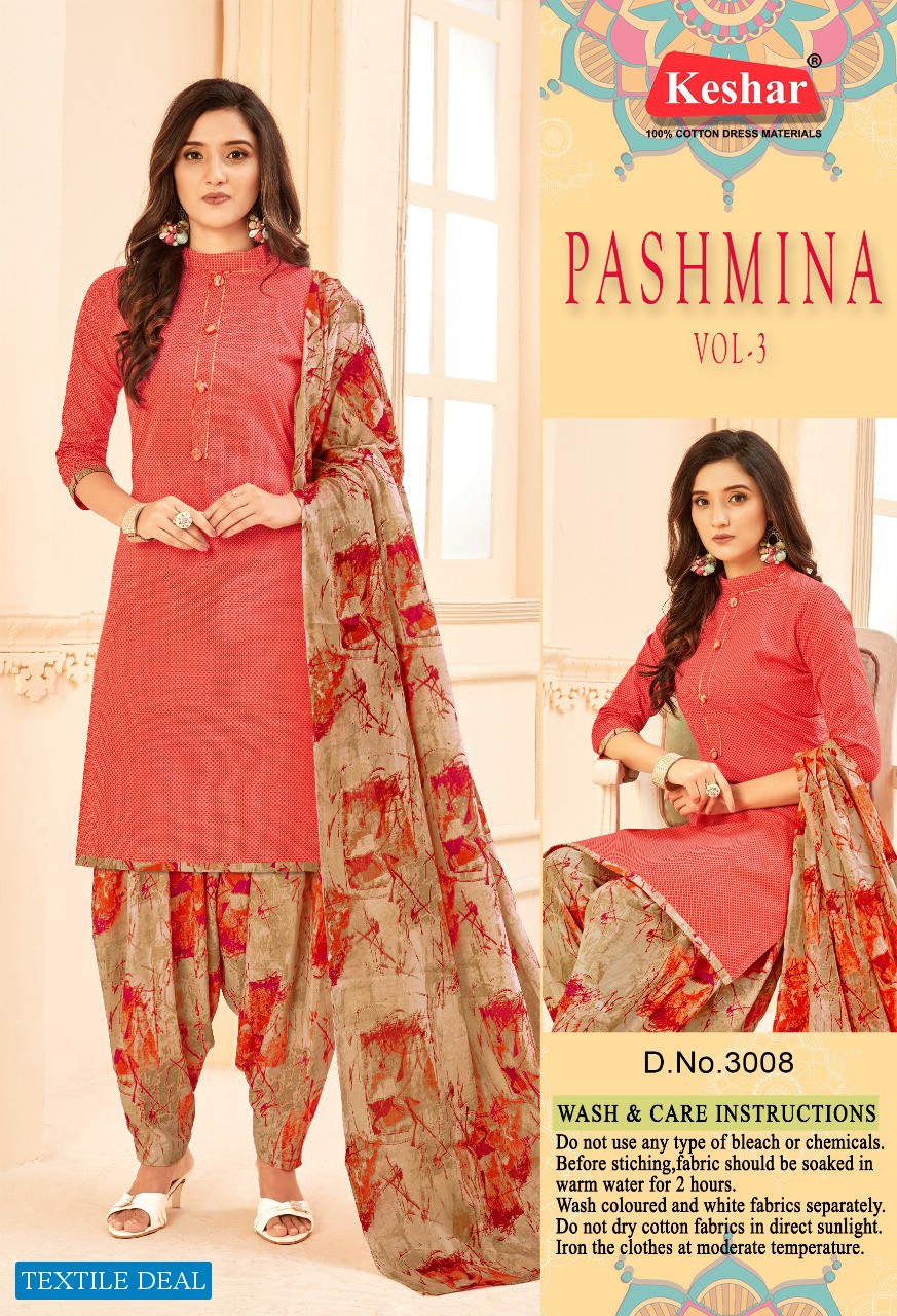 Keshar Pashmina Vol-3 Ladies Wear Wholesale online Shopping