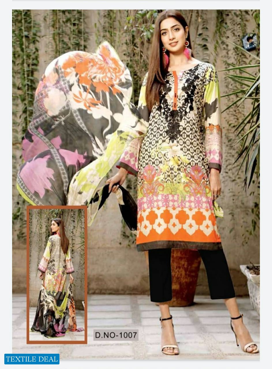 Keval Fab Noor Wholesale Lawn Printed Dress Material