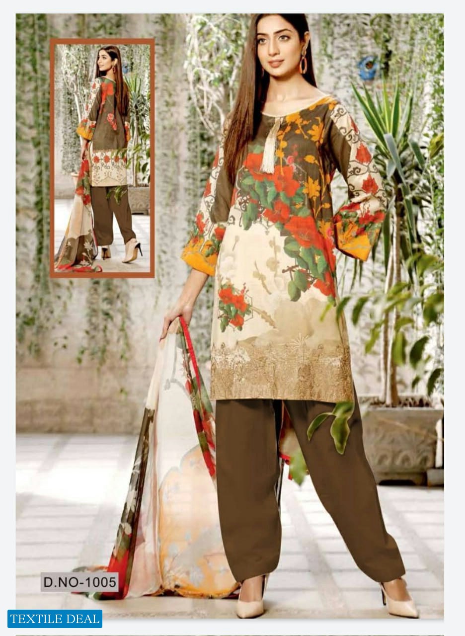 Keval Fab Noor Wholesale Lawn Printed Dress Material