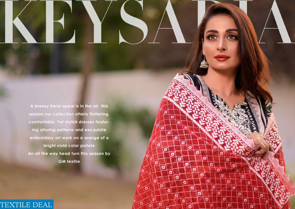 Keysaria Embroidered Collection With Soiree Dupatta branded Pakistani Dresses