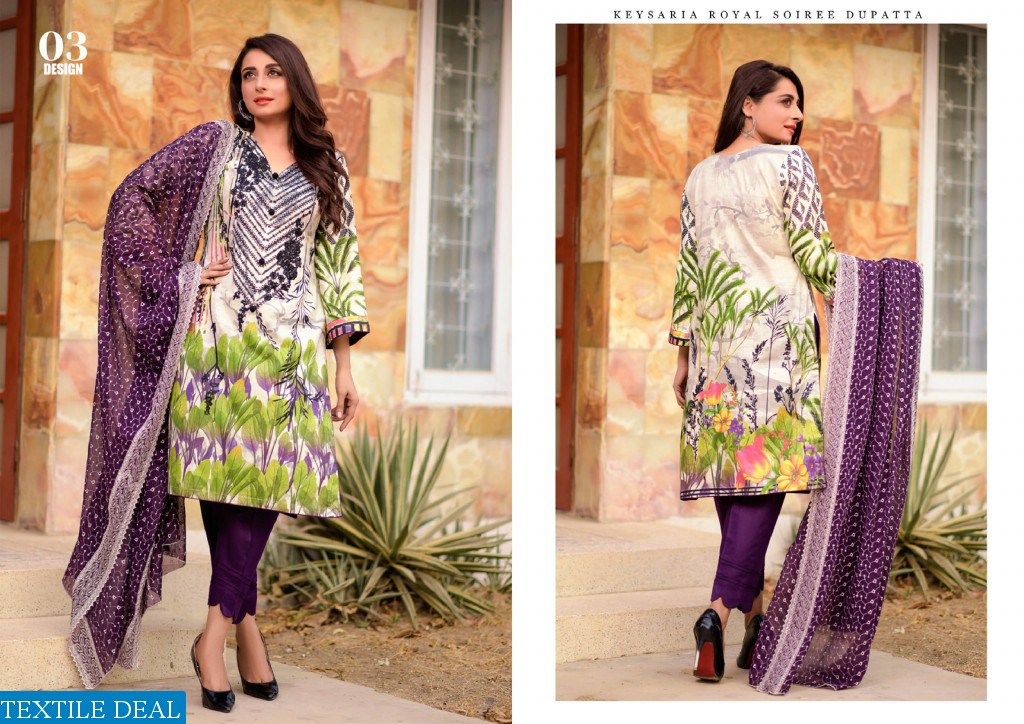 Keysaria Embroidered Collection With Soiree Dupatta branded Pakistani Dresses