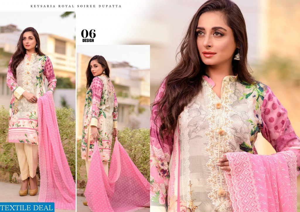 Keysaria Embroidered Collection With Soiree Dupatta branded Pakistani Dresses