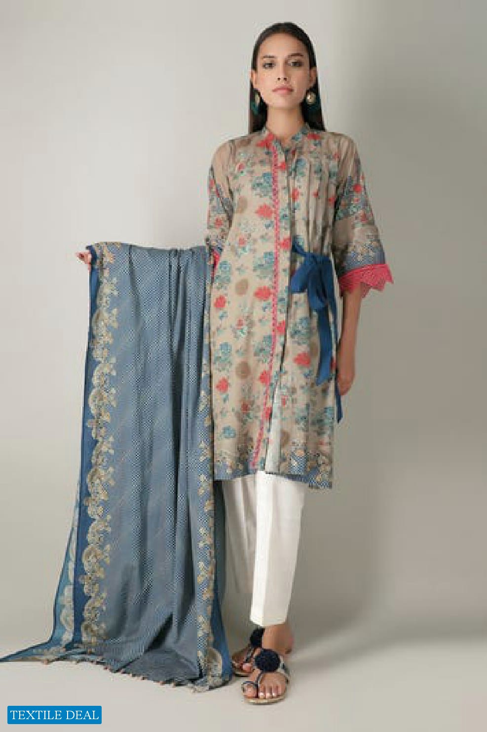 Khaadi 2021 Wholesale Lawn Shirt And Lawn Dupatta Collection