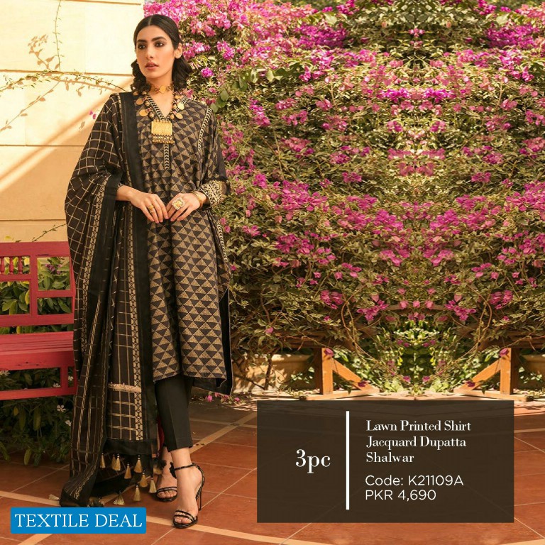 Khaadi Lawn 2021 I Am My Own Wholesale Pakistani Embroidered Dress