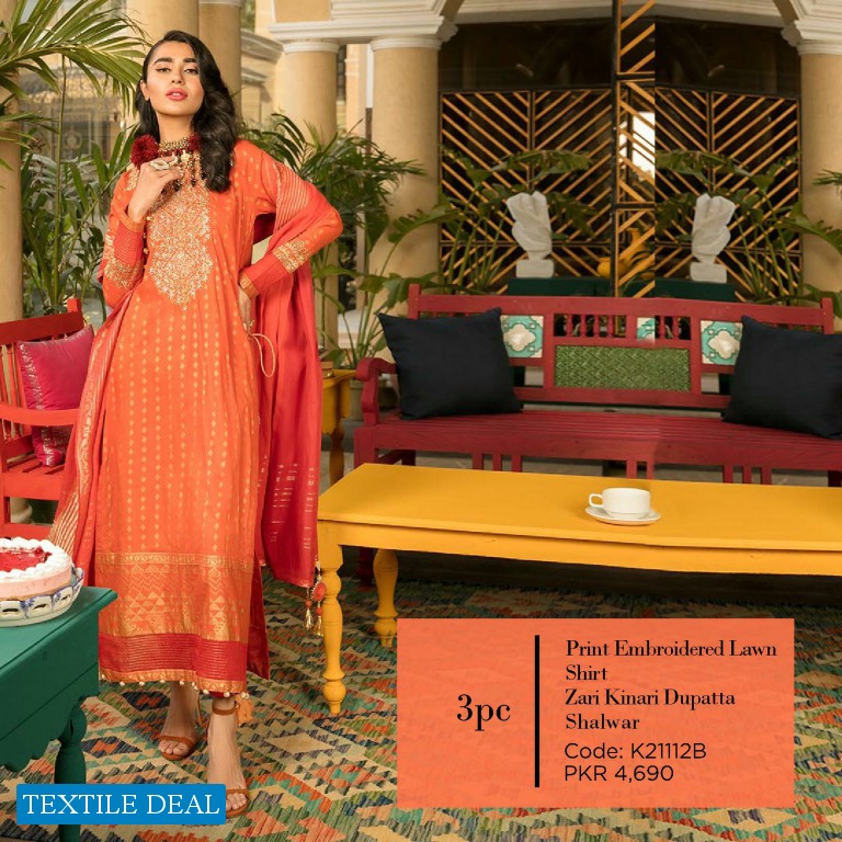 Khaadi Lawn 2021 I Am My Own Wholesale Pakistani Embroidered Dress