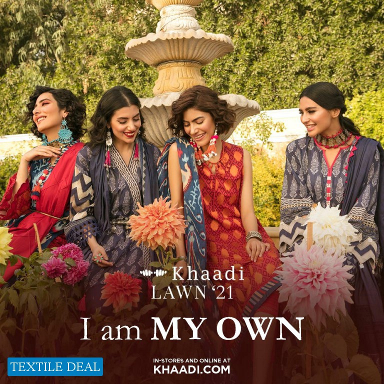Khaadi Lawn 2021 I Am My Own Wholesale Pakistani Embroidered Dress