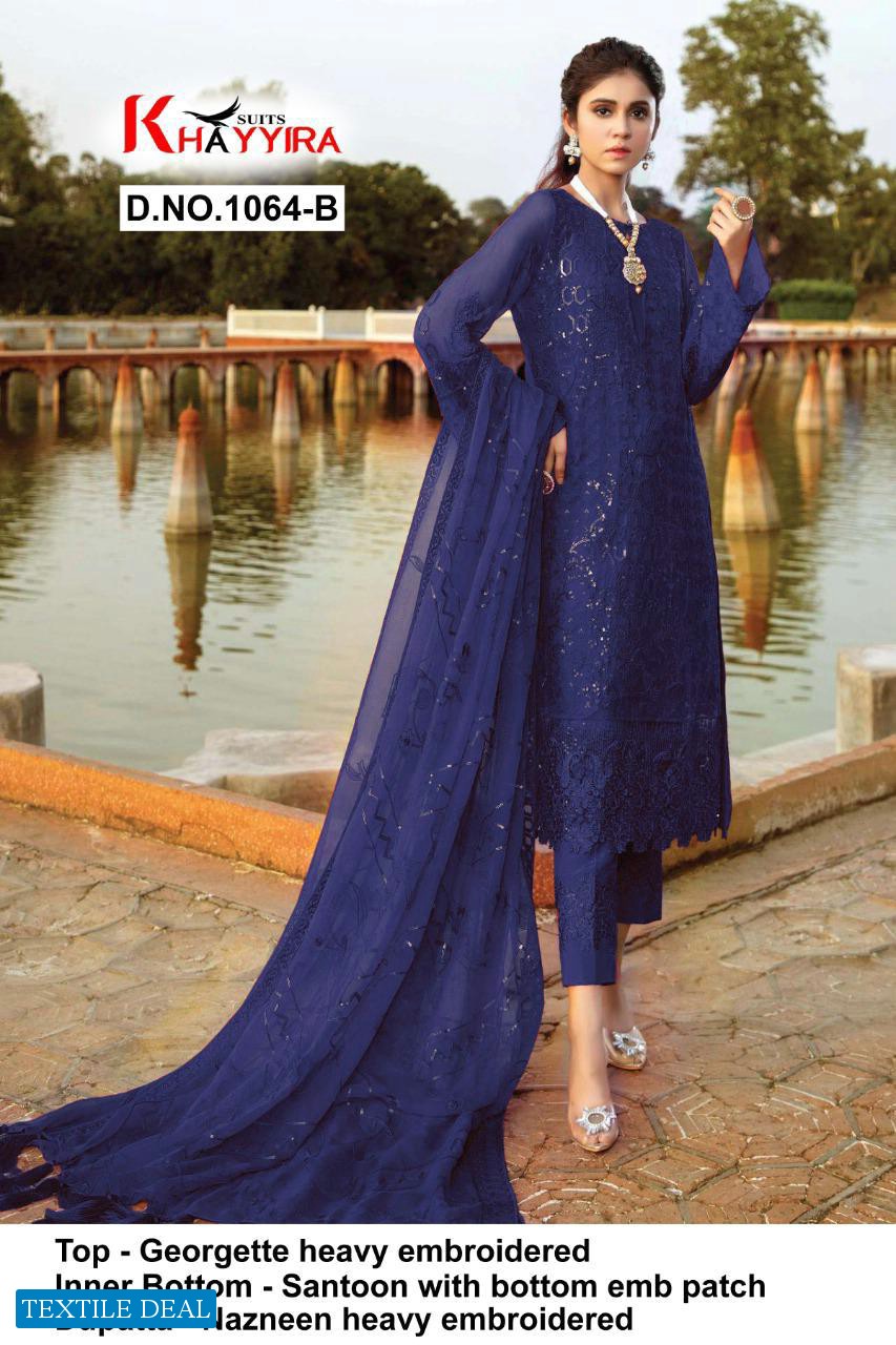 Khayyira Eleonora 1064 Colour Wholesale Pakistani Concept Dress