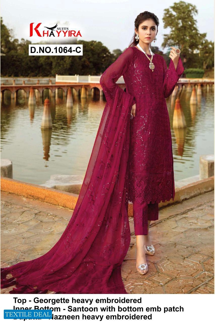Khayyira Eleonora 1064 Colour Wholesale Pakistani Concept Dress