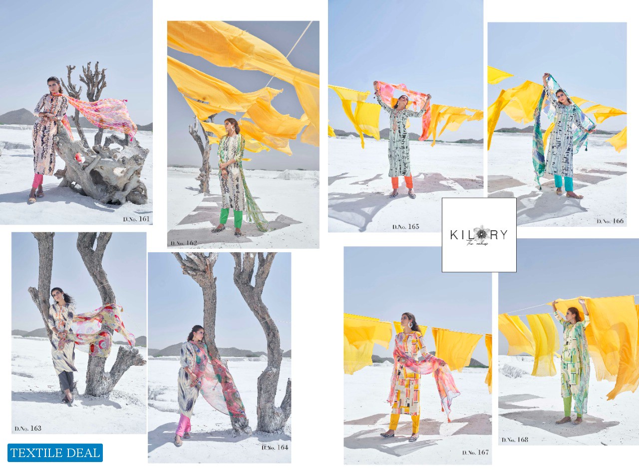 Kilory Ensemble Wholesale Pure Cambric Fabrics Embroidery Work Dress