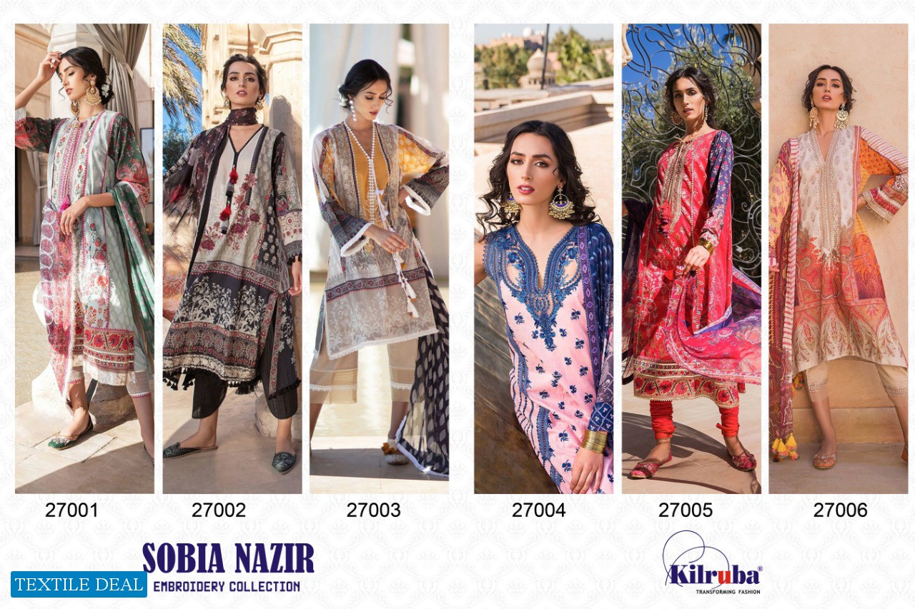Kilruba Sobia nazir Embroidery Collection Wholesaler In india