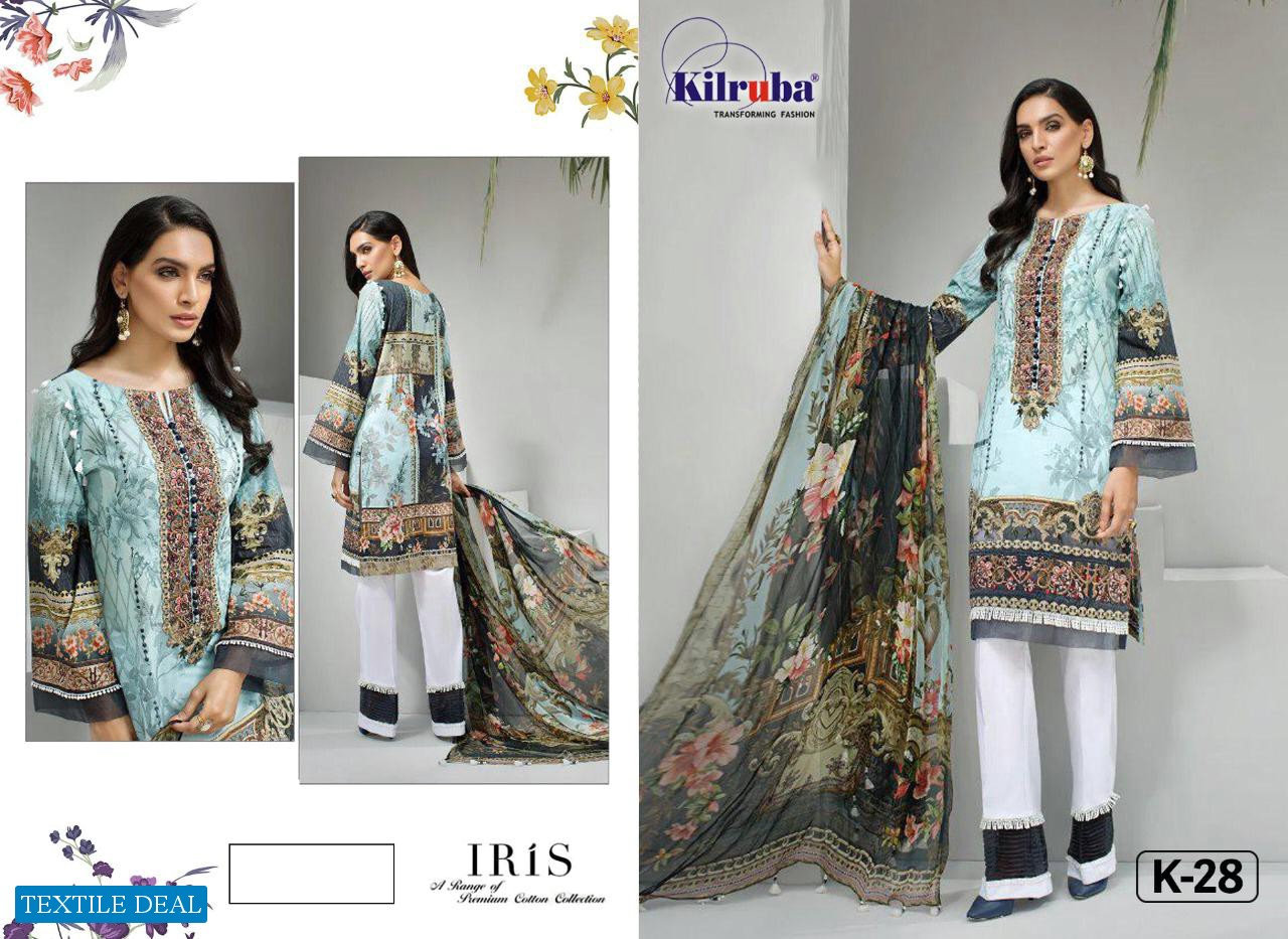 Kilruba iris lawn 20 Wholesale Cotton Dress Material