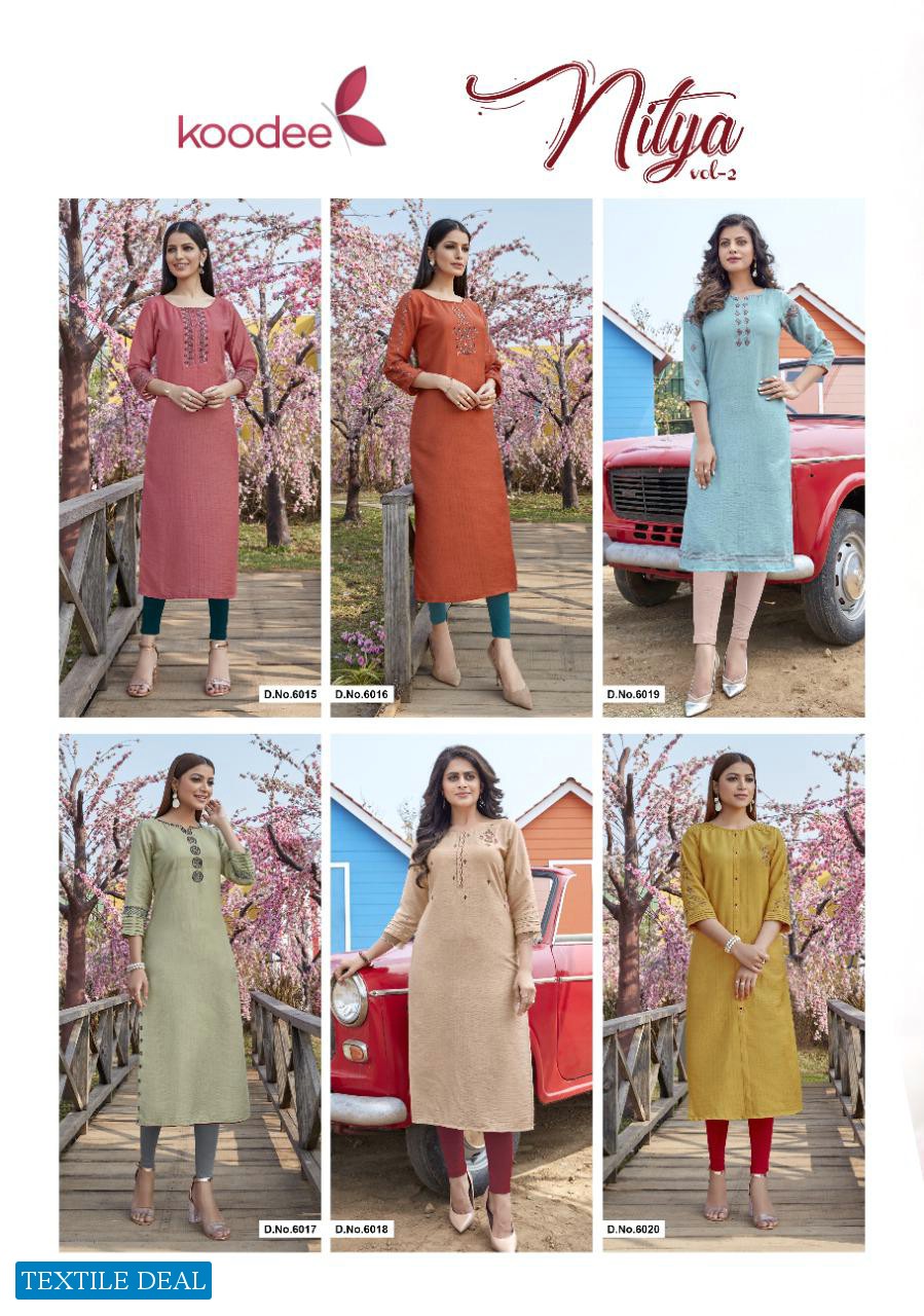 Koodee Nitya Vol-2 Wholesale Long Indian kurtis