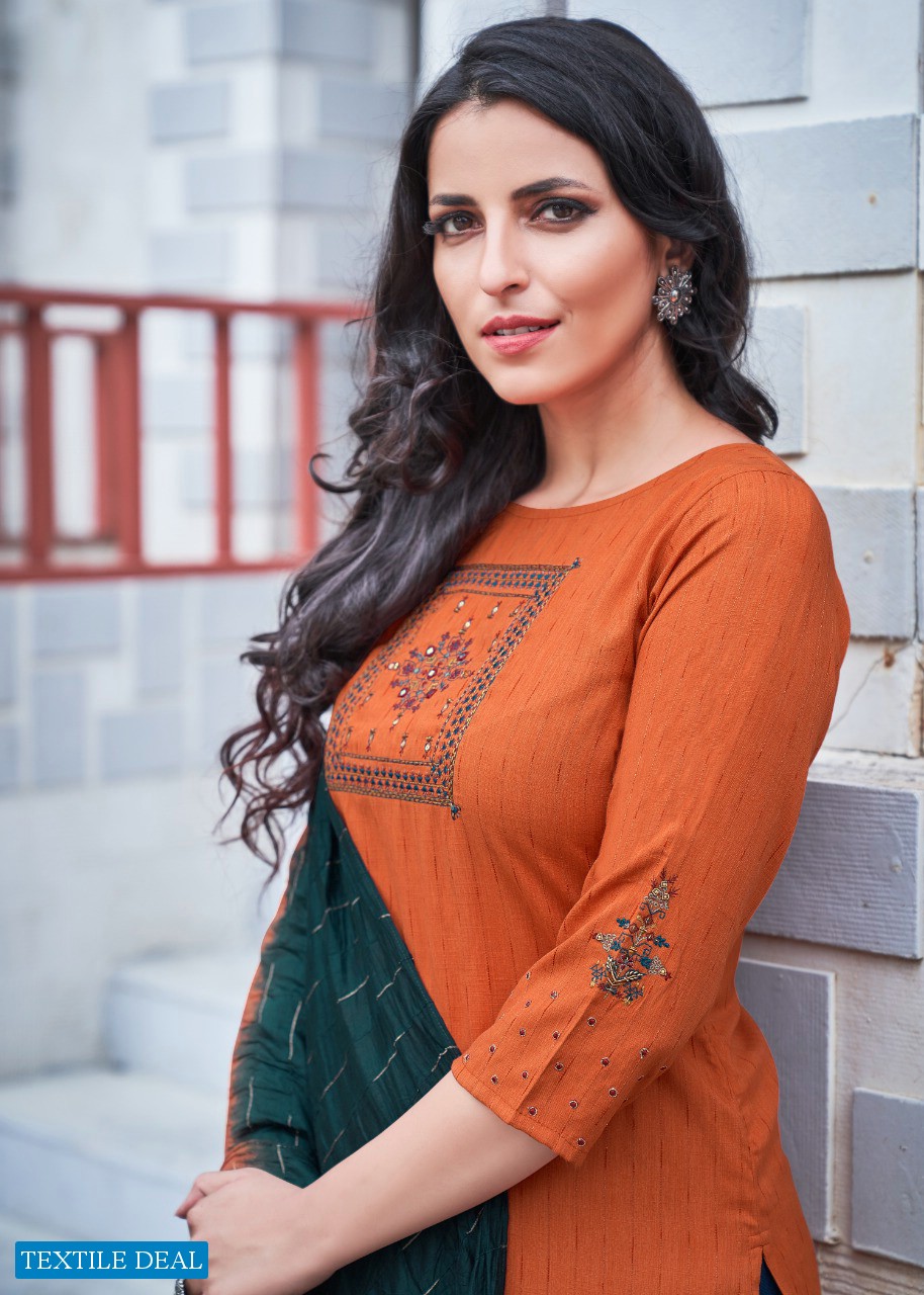 Koodee Saheli Vol-9 Wholesale Kurti With Pant And Dupatta