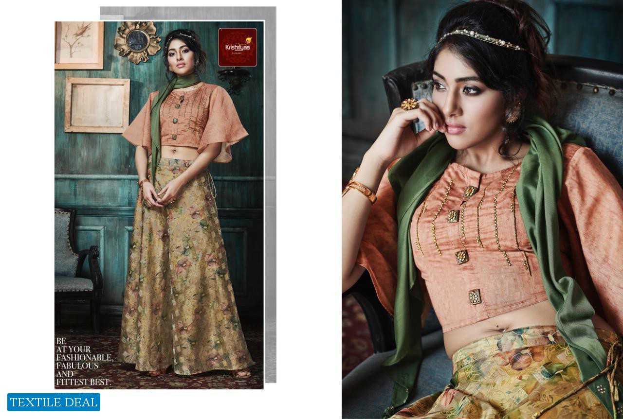 Krishriyaa Panghat Wholesale Skirt Crop Top Collection
