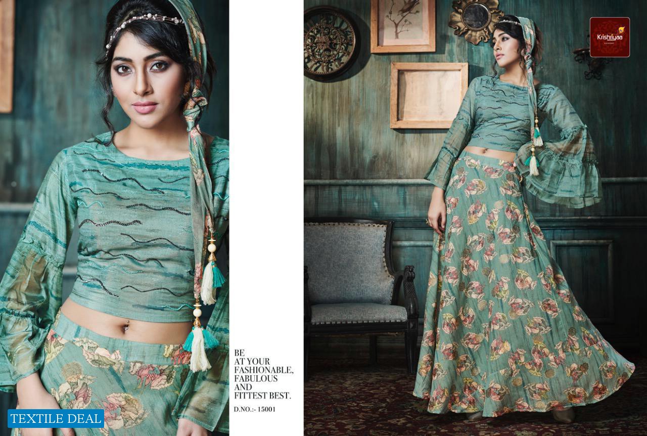 Krishriyaa Panghat Wholesale Skirt Crop Top Collection