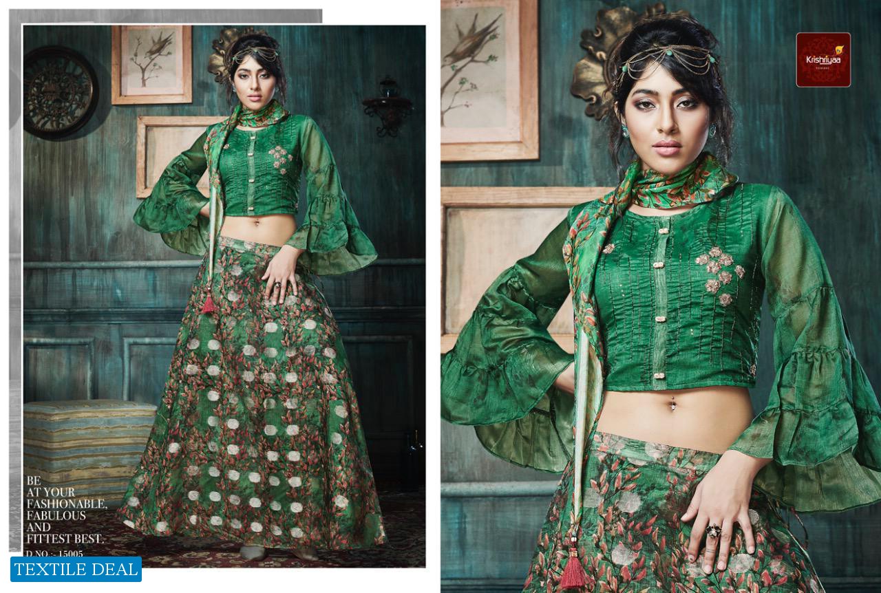 Krishriyaa Panghat Wholesale Skirt Crop Top Collection