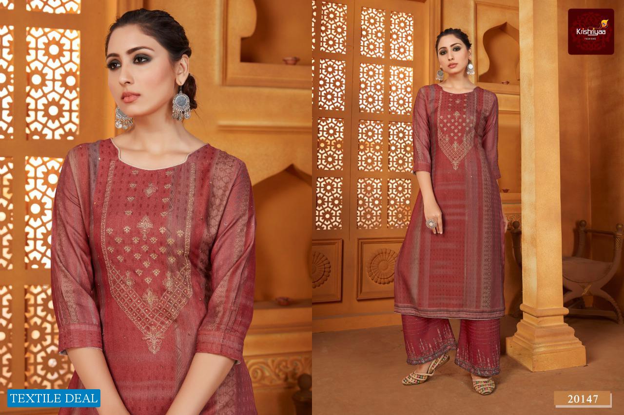 Krishriyaa Pashmina Weaves Wholesale Shopping Full Stitched Dress