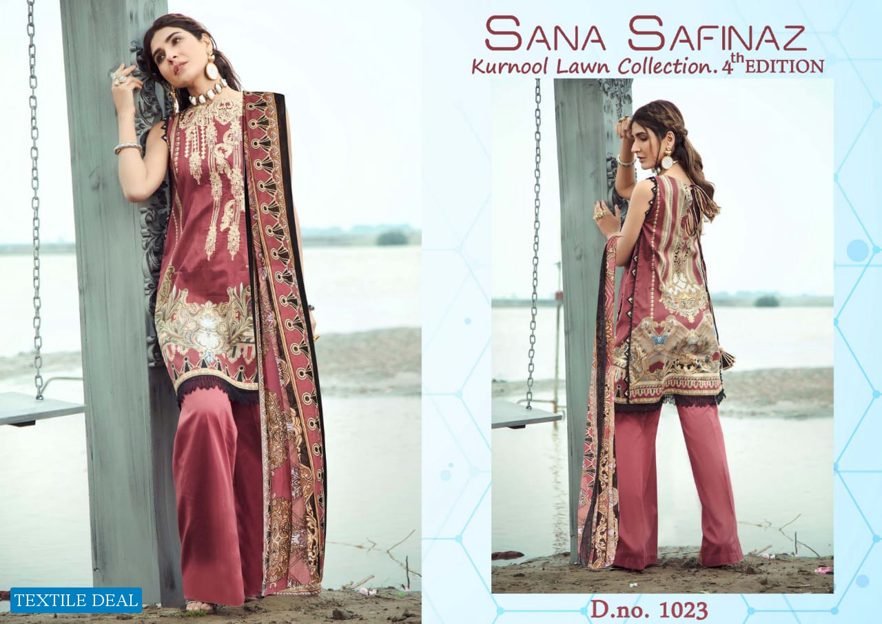 Kurnool Sana Safinaz 4th Lawn Collection Wholesale Printed Material