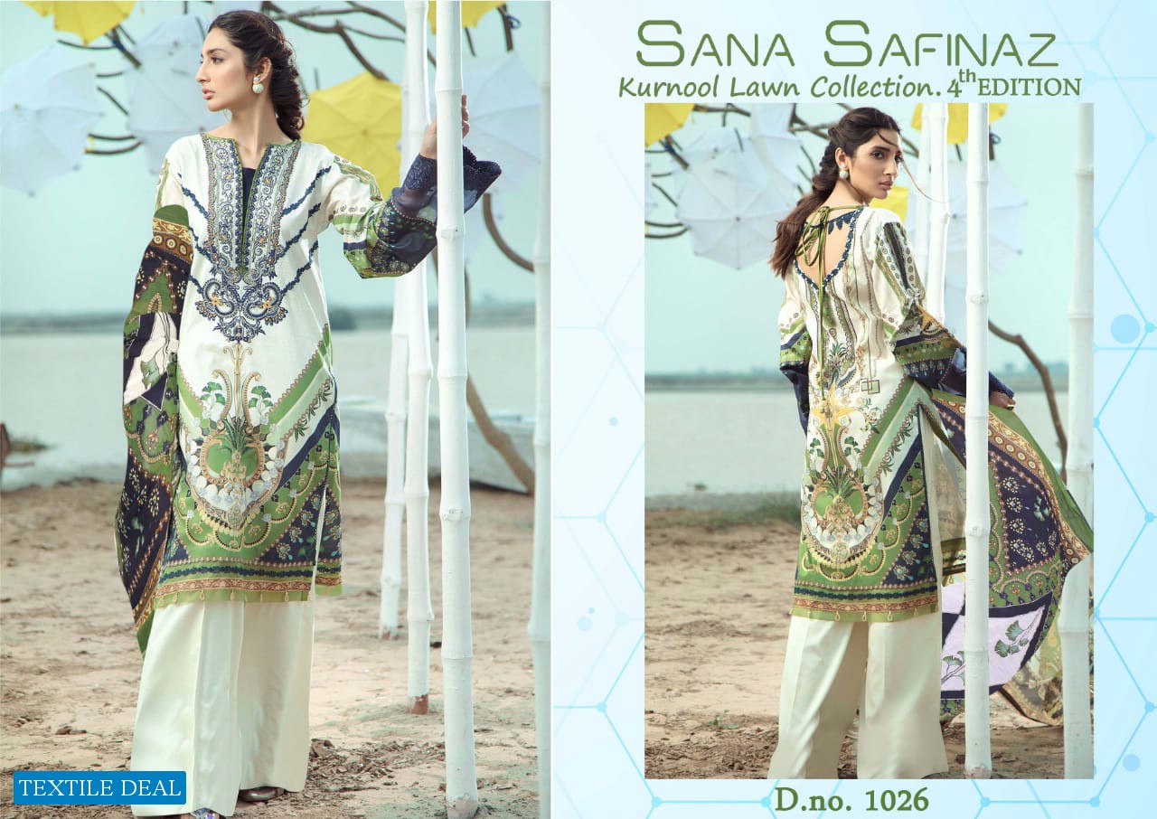 Kurnool Sana Safinaz 4th Lawn Collection Wholesale Printed Material