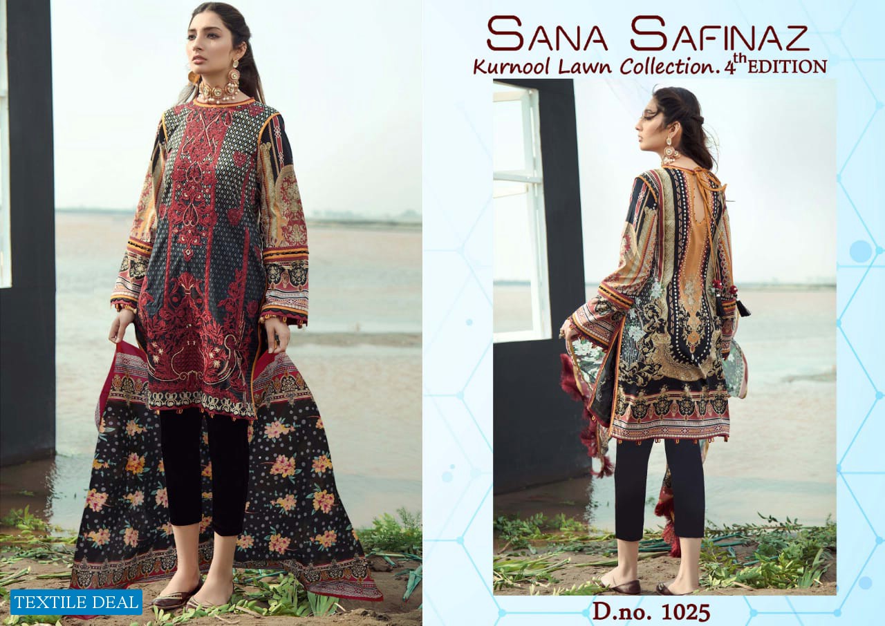 Kurnool Sana Safinaz 4th Lawn Collection Wholesale Printed Material