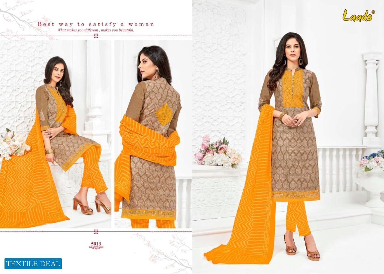 LAADO VOL 50 PURE COTTON CASUAL WEAR SALWAR SUIT WHOLESALER