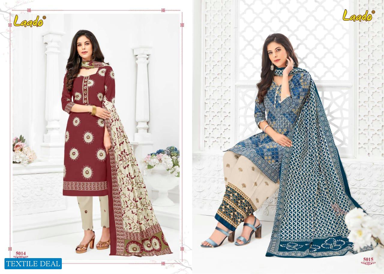 LAADO VOL 50 PURE COTTON CASUAL WEAR SALWAR SUIT WHOLESALER
