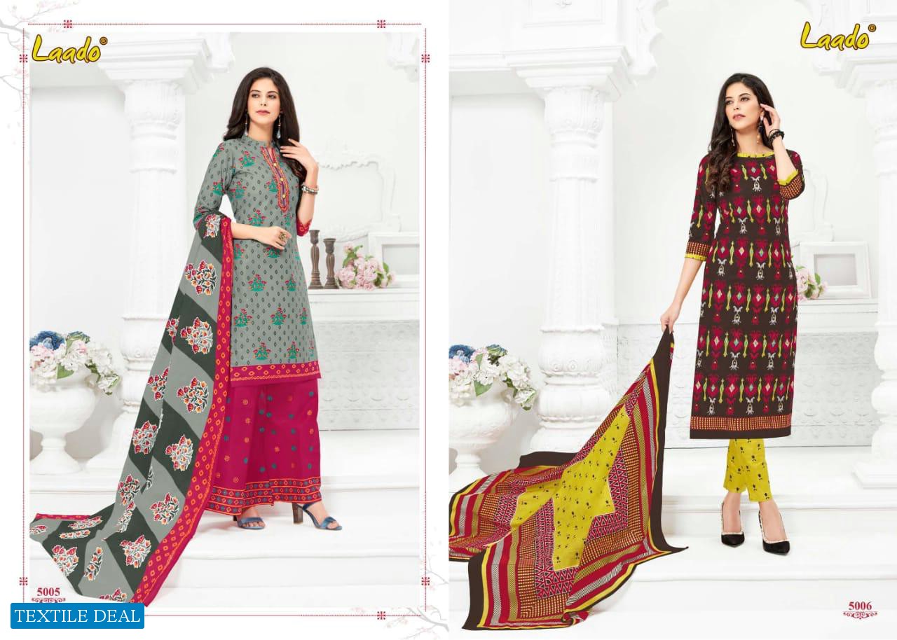 LAADO VOL 50 PURE COTTON CASUAL WEAR SALWAR SUIT WHOLESALER