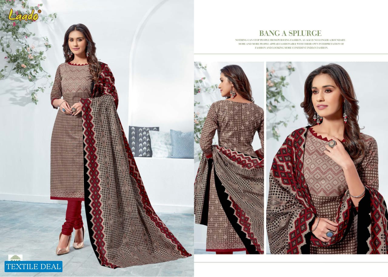 LAADO VOL 51 COTTON PRINTED COLORFUL DRESS DESIGNS COLLECTION 2020