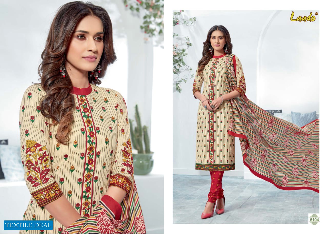 LAADO VOL 51 COTTON PRINTED COLORFUL DRESS DESIGNS COLLECTION 2020