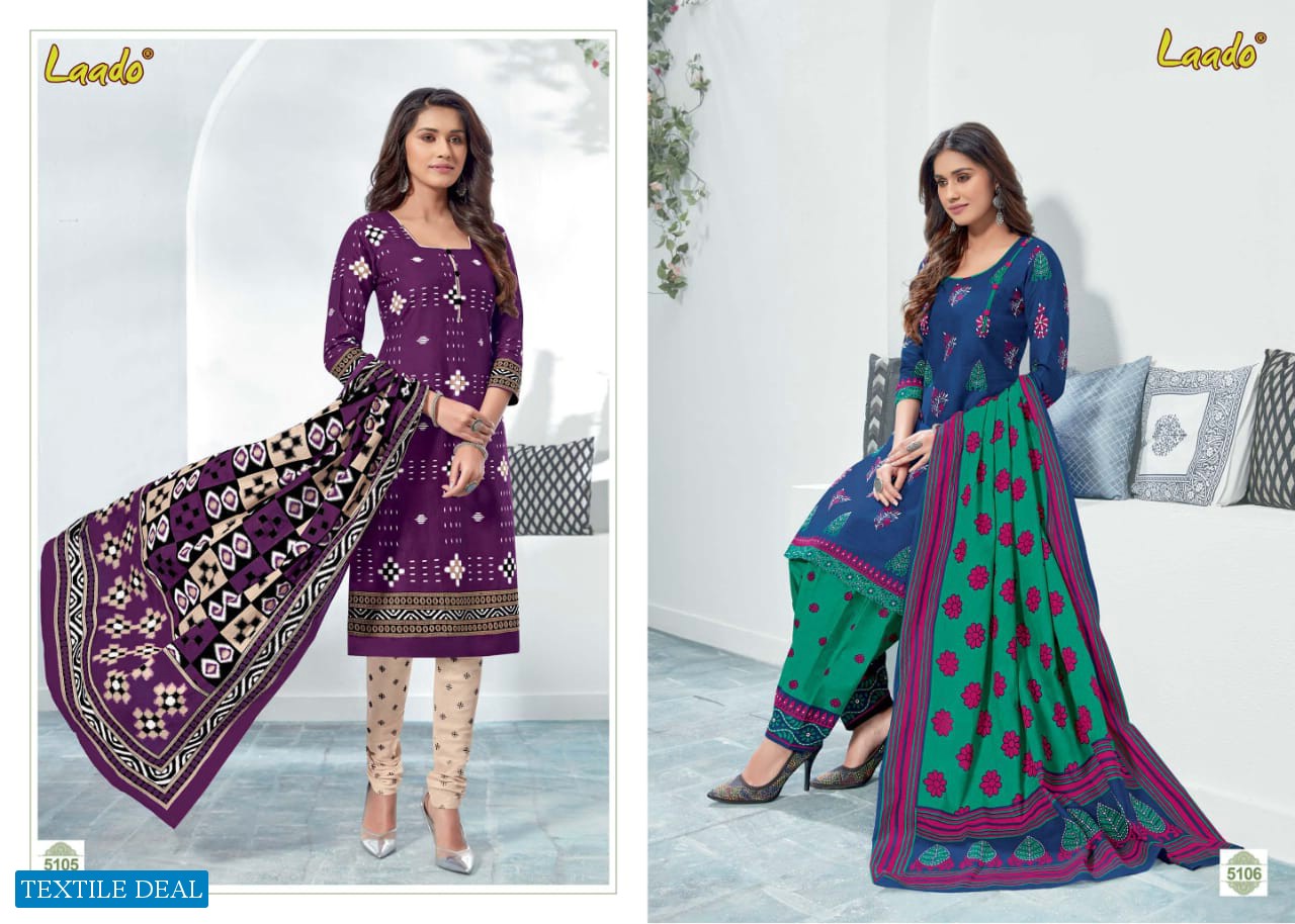 LAADO VOL 51 COTTON PRINTED COLORFUL DRESS DESIGNS COLLECTION 2020