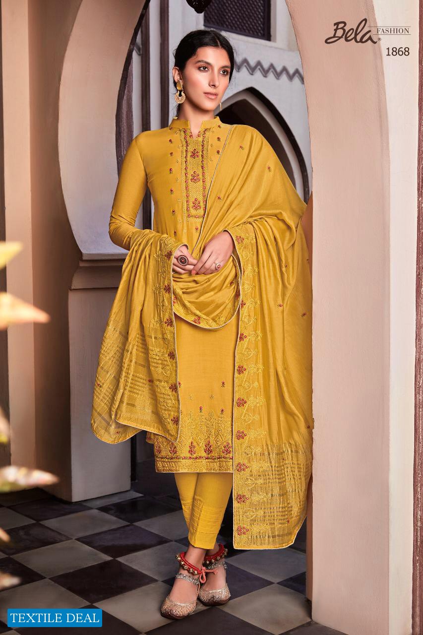 LAMHE VOL 2 BY BELA VISCOSE MUSLIN DESIGNER SUITS WHOLESALER