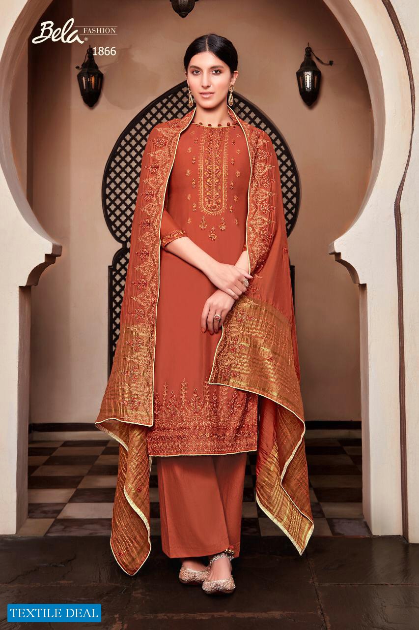 LAMHE VOL 2 BY BELA VISCOSE MUSLIN DESIGNER SUITS WHOLESALER