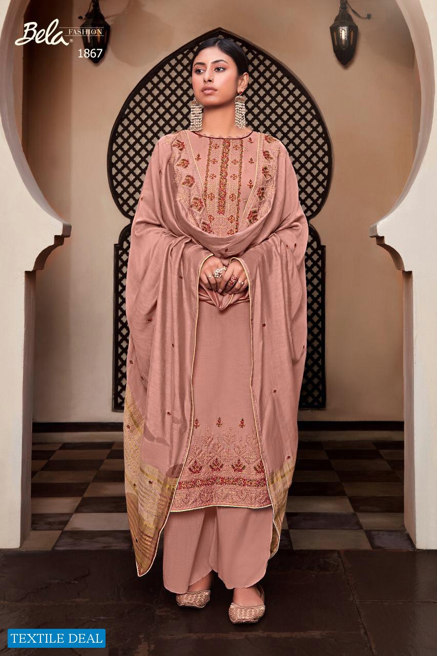 LAMHE VOL 2 BY BELA VISCOSE MUSLIN DESIGNER SUITS WHOLESALER