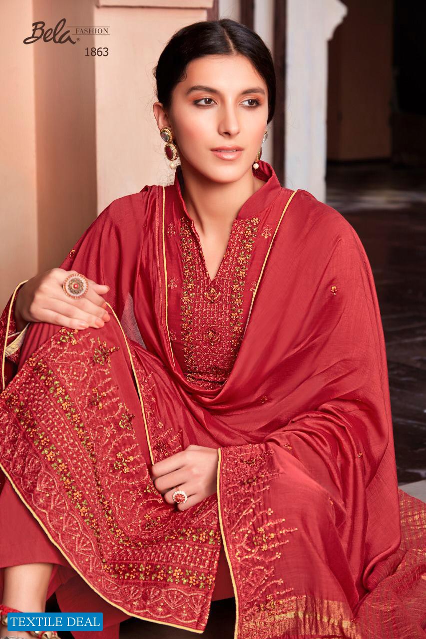 LAMHE VOL 2 BY BELA VISCOSE MUSLIN DESIGNER SUITS WHOLESALER