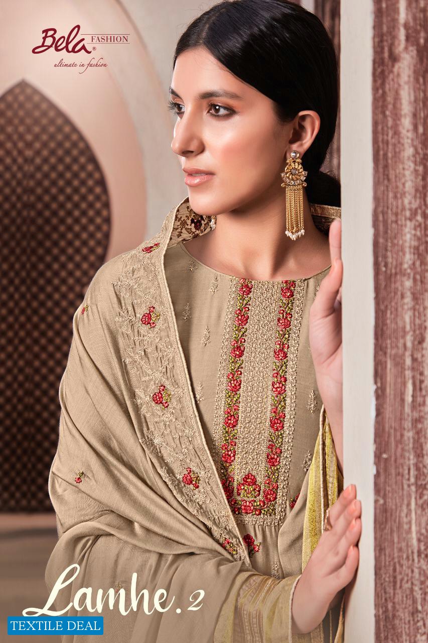 LAMHE VOL 2 BY BELA VISCOSE MUSLIN DESIGNER SUITS WHOLESALER