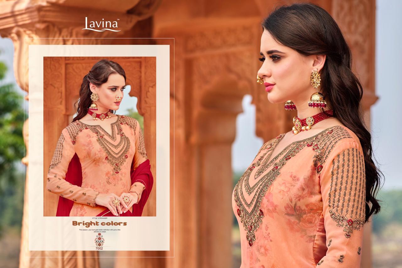 LAVINA NX 7 GEORGETTE EMBROIDERY SALWAR KAMEEZ DESIGN CATALOGUE